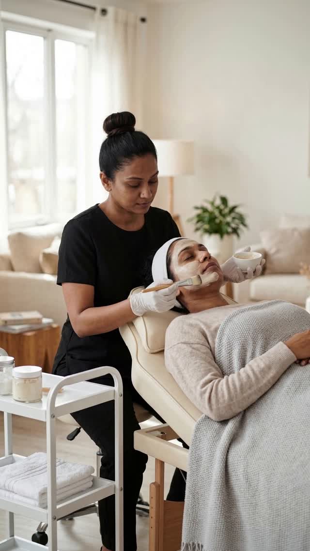 Facial service illustration
